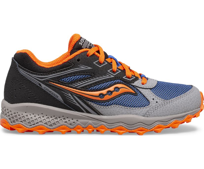 Gyerek Saucony Cohesion Tr14 Csipke Tornacipő Fekete Kék Narancssárga | HU 613KOR